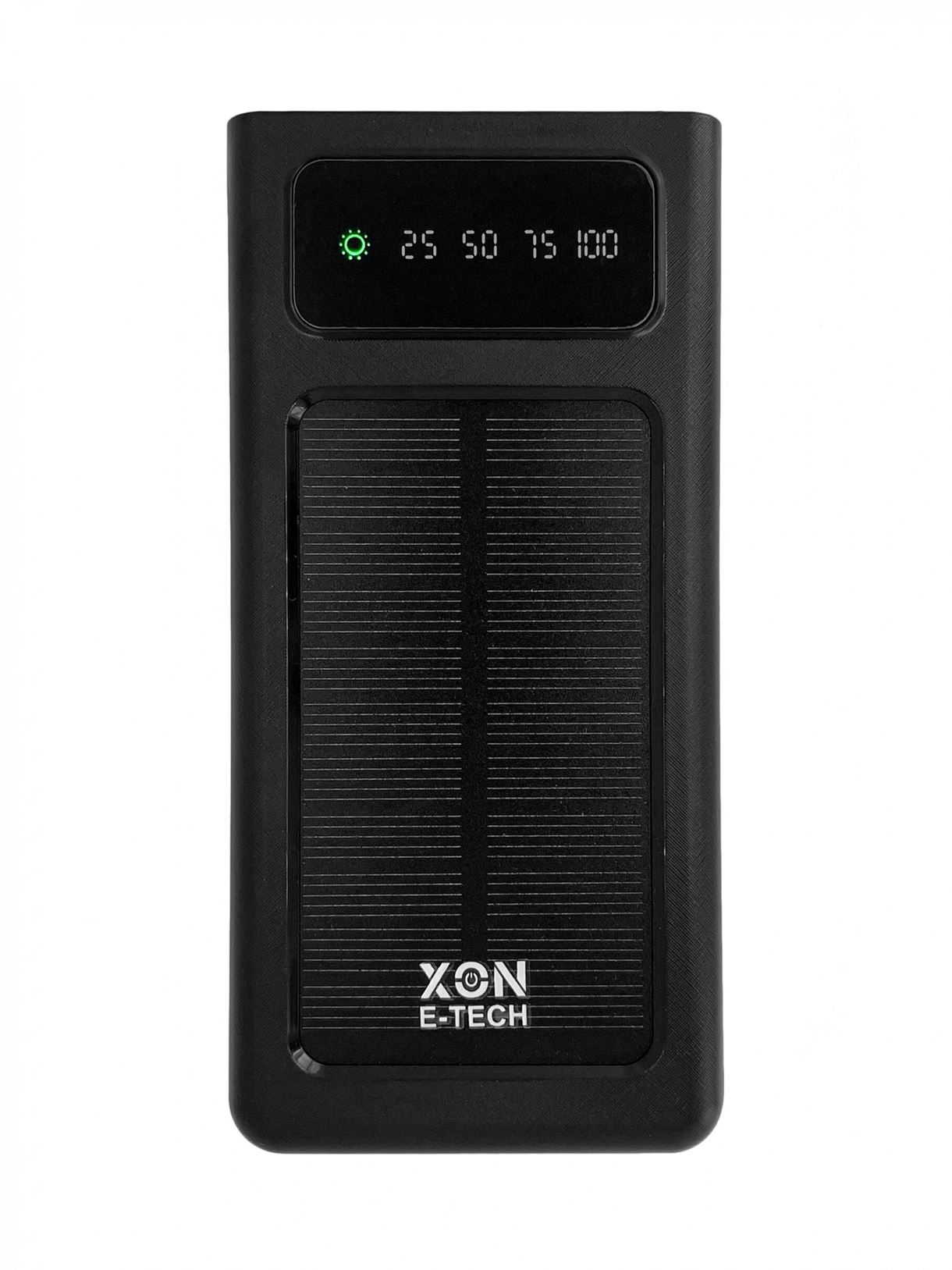 Портативна батарея 20000 mAh з функцією зарядки від сонячної енергії XON PowerBank SolarLink (SC2S) Black (5060948063234)