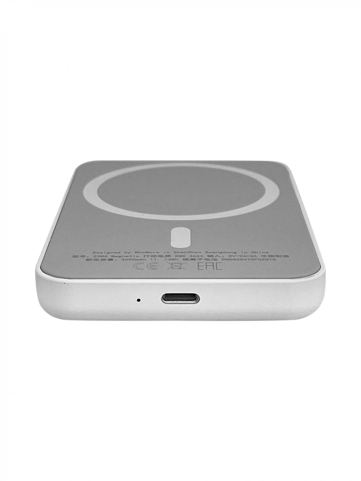 Портативна магнітна бездротова батарея 3000 mAh XON PowerBank Magsafe X1 10W White (5060948064576)