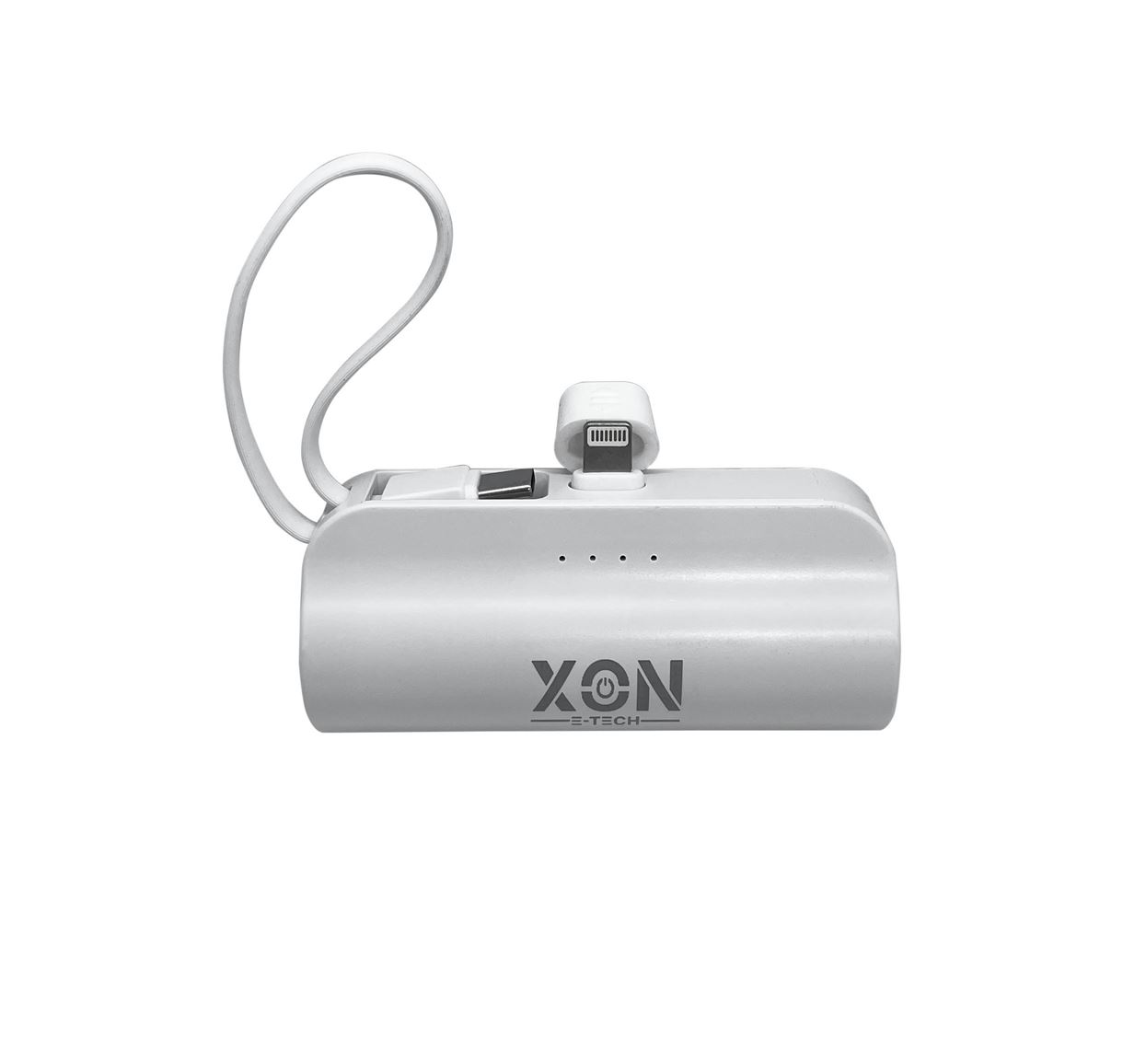 Портативна міні-батарея 5000 mAh XON PowerBank MiniCharge Lightning + USB Type-C (DCL5LC 6761) Біла