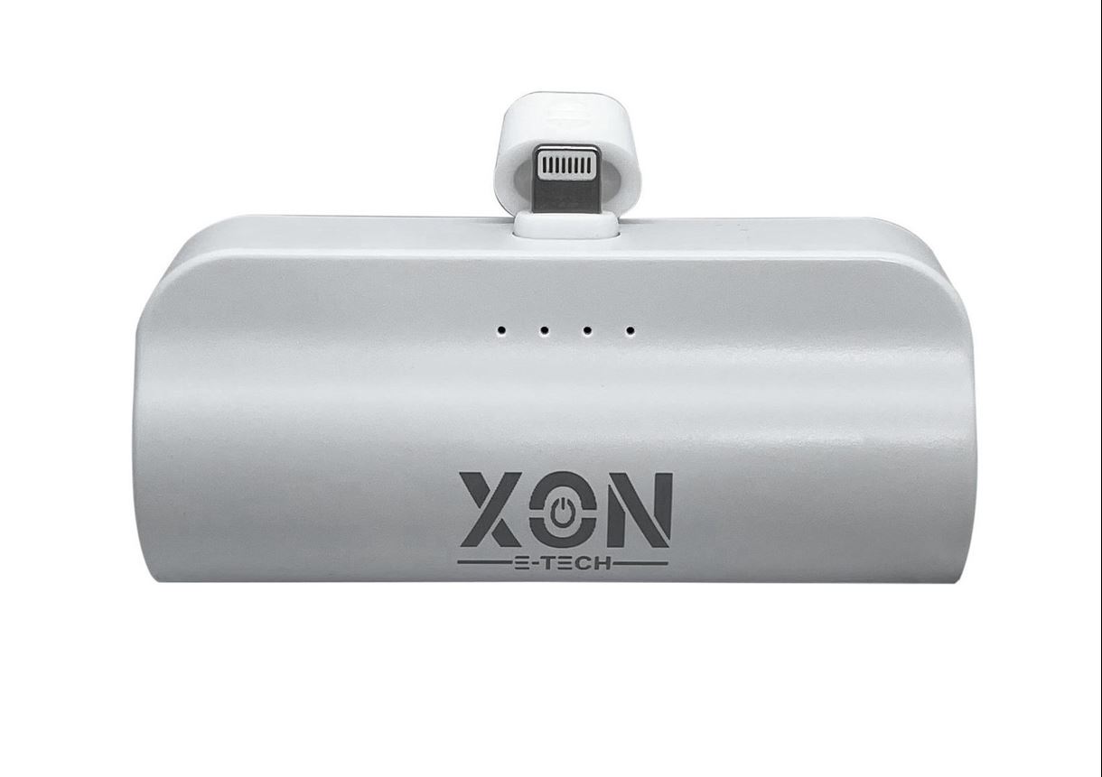 Портативна міні-батарея 5000 mAh XON PowerBank MiniCharge Lightning (DC5LE 6808) Біла