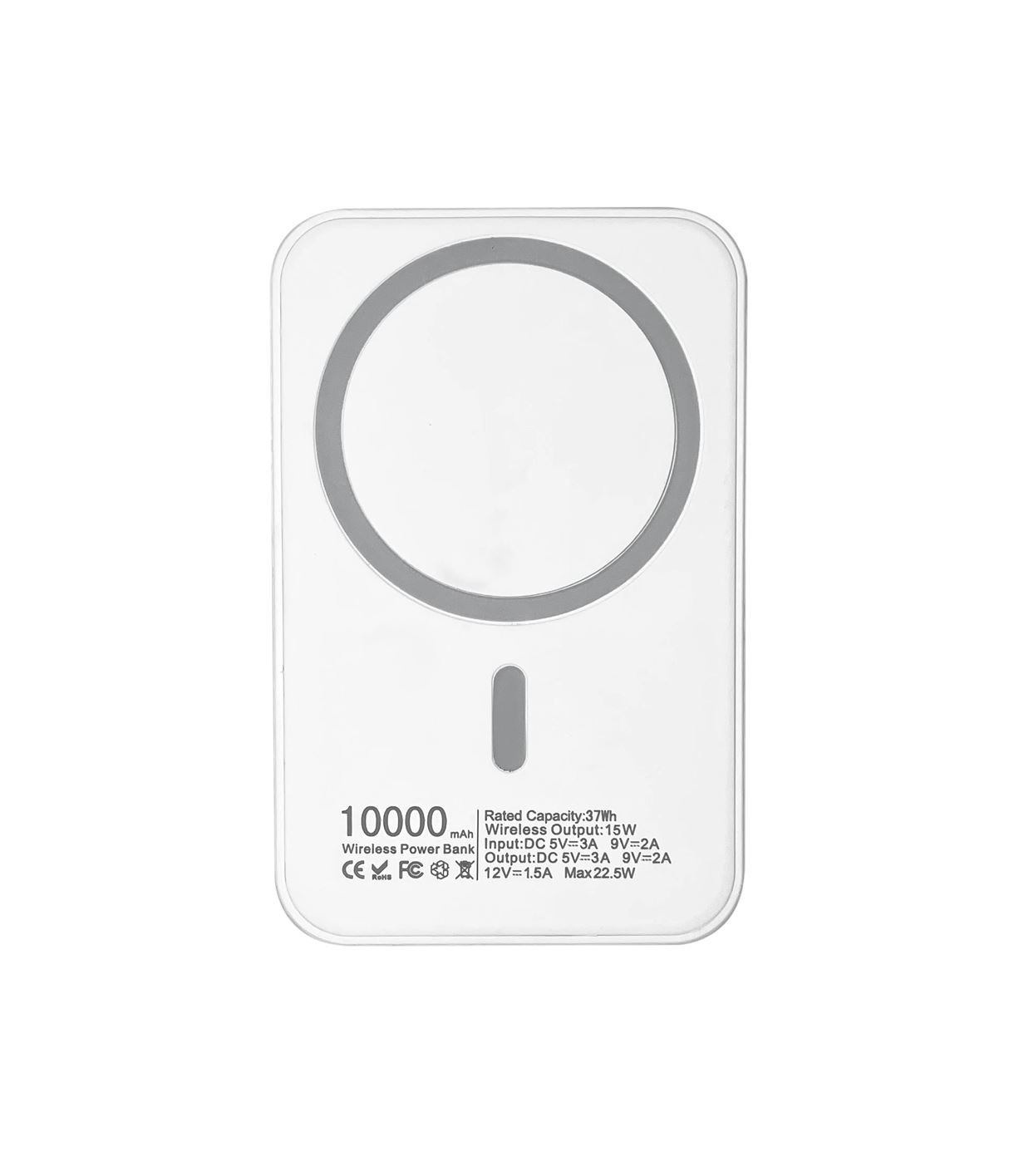 Портативна магнітна бездротова батарея 10000 mAh XON PowerBank Magsafe 15W (YC1W2 7768) Біла