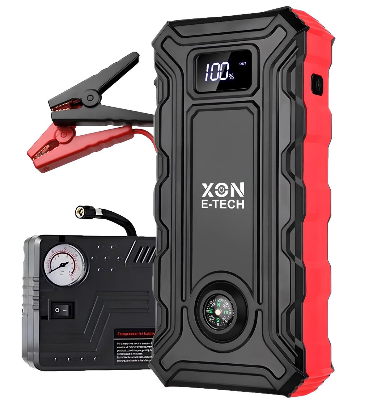 Портативна батарея 25000 mAh з функцією автозапуску 500A (peak 1000A) XON PowerBoost (TC1N 5887) Чорна
