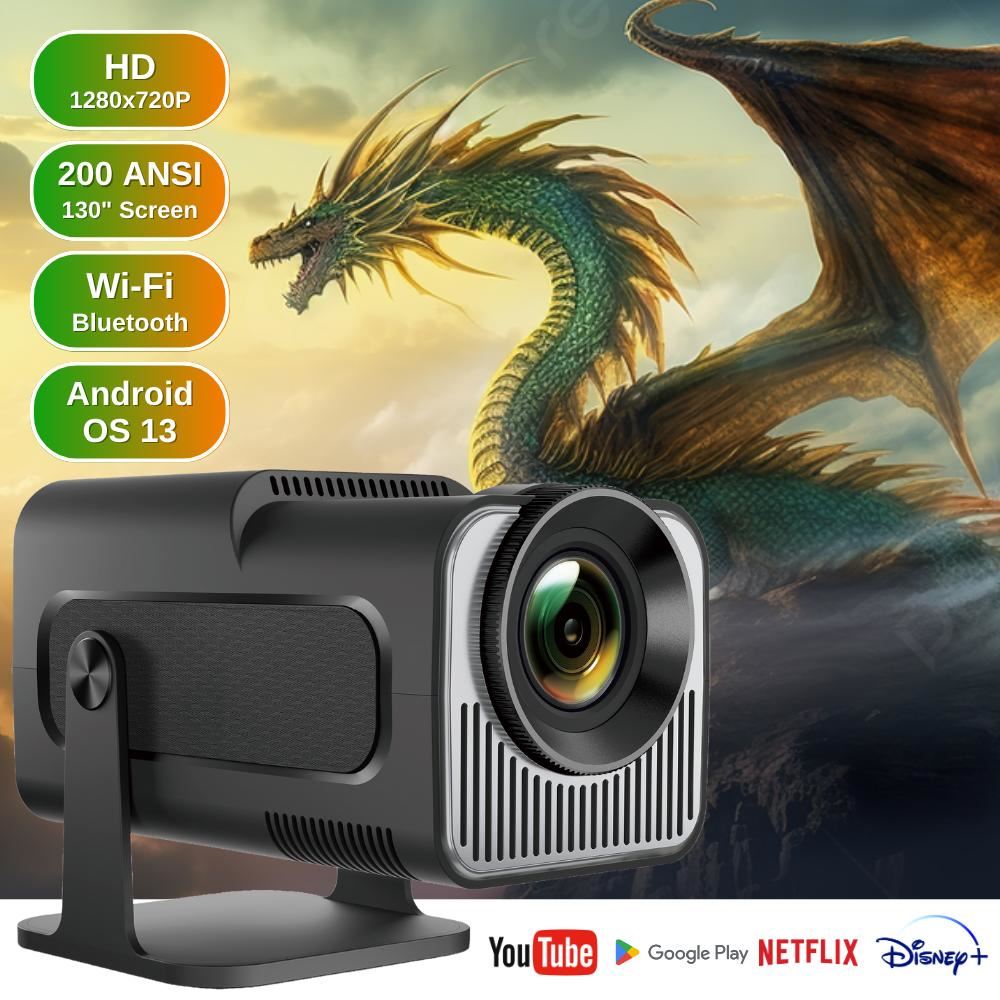 Проектор XON SmartView X-Pro Mini Full HD 1280х720Р, 4K, Wi-Fi, Android, 6800Lm (XVPU1207AB 3565) Чорний