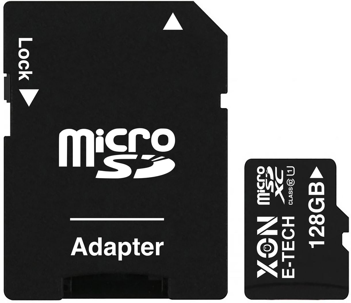 Карта памяти XON microSDXC 128GB Class 10 UHS-I + SD adapter (MCSX1128BA)