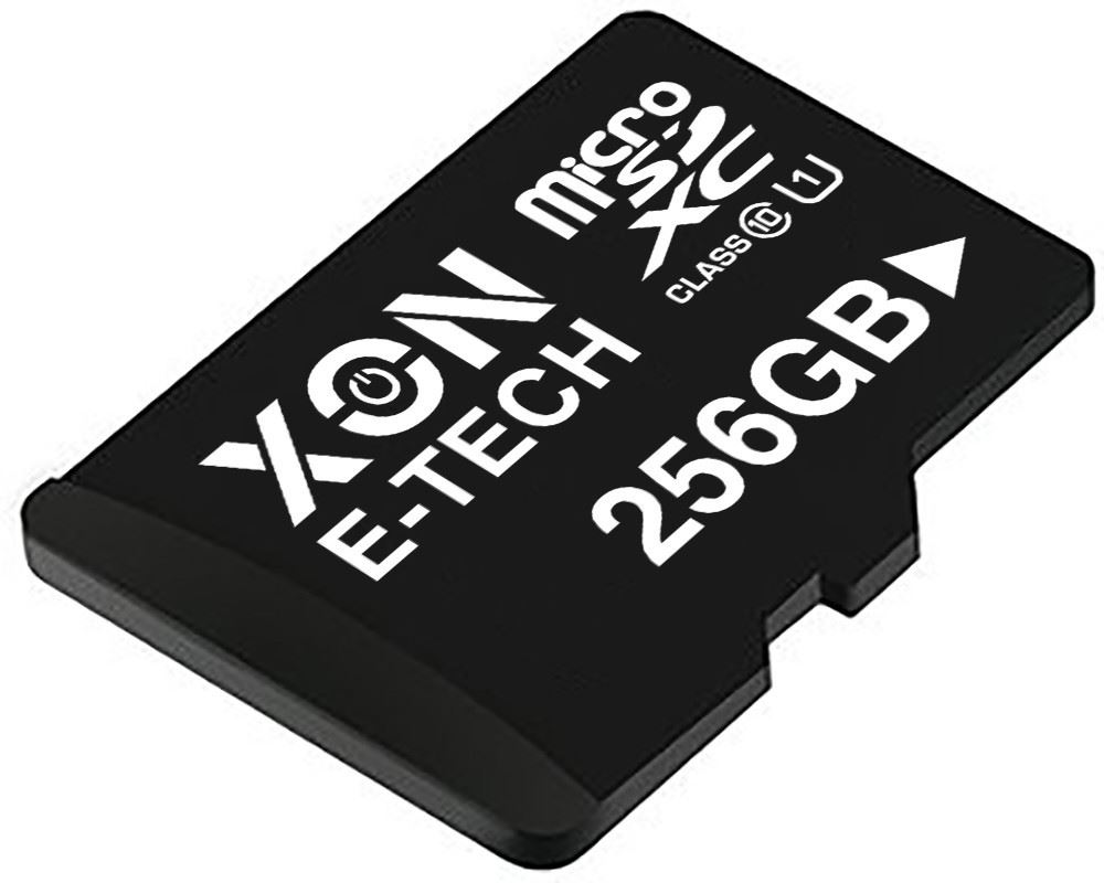 Карта памяти XON microSDXC 256GB Class 10 UHS-I + SD adapter (MCSX1256BA)