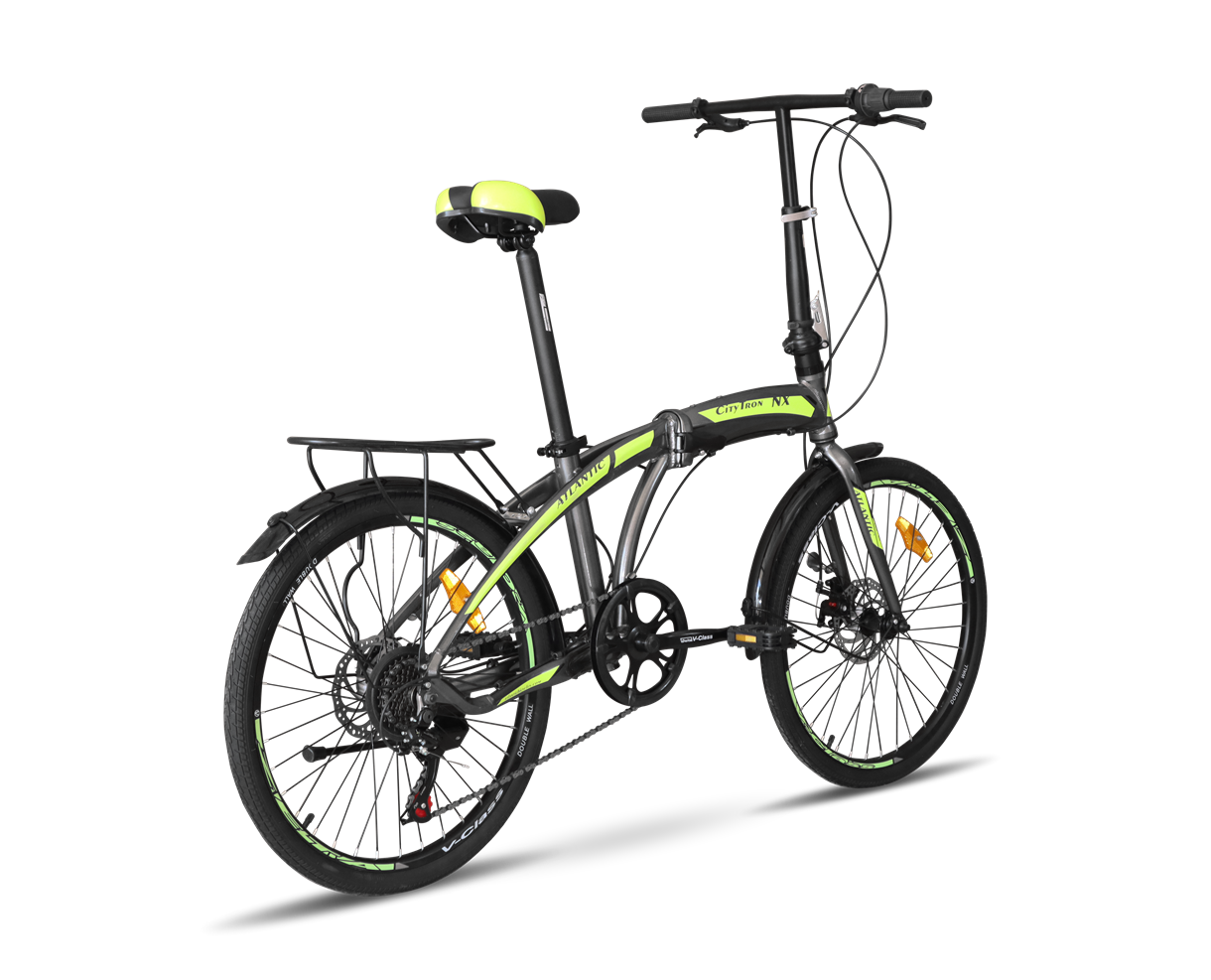 Велосипед Atlantic CityTron NX 24" (A8NX-2438-GL) Grey/Lime
