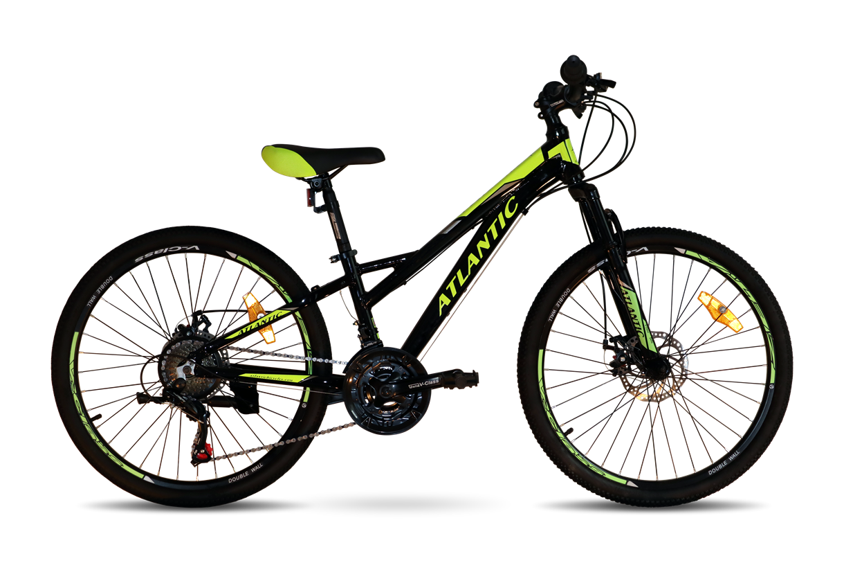 Велосипед Atlantic Fusion NX 24" XXS/12" (A1NX-2430-BL) Black/Lime