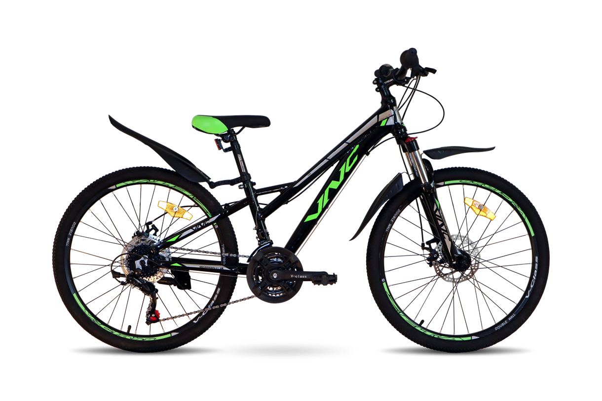 Велосипед VNC Fighter А3 24" XXS/12" (V1A3-2430-BG) Black/Green