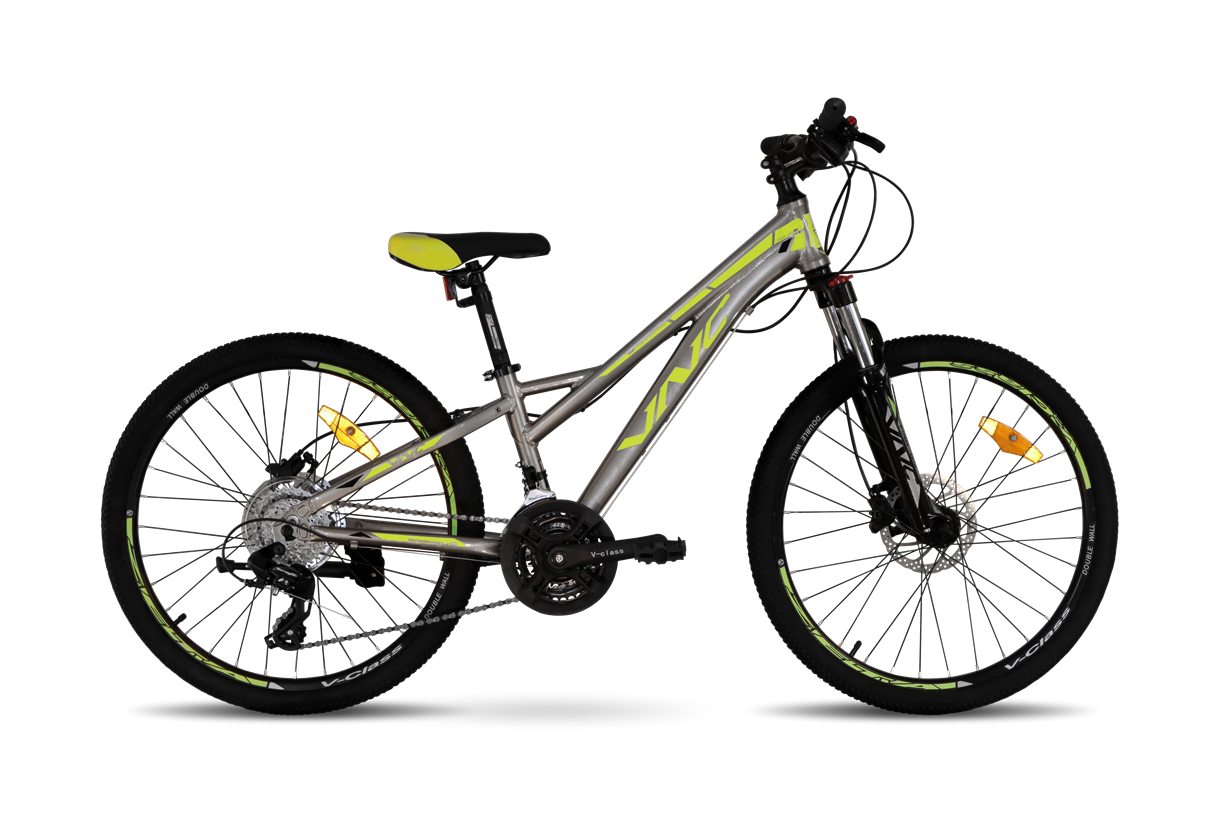 Велосипед VNC Fighter А5 24" XXS/12" (V1A5-2430-GL) Grey/Lime