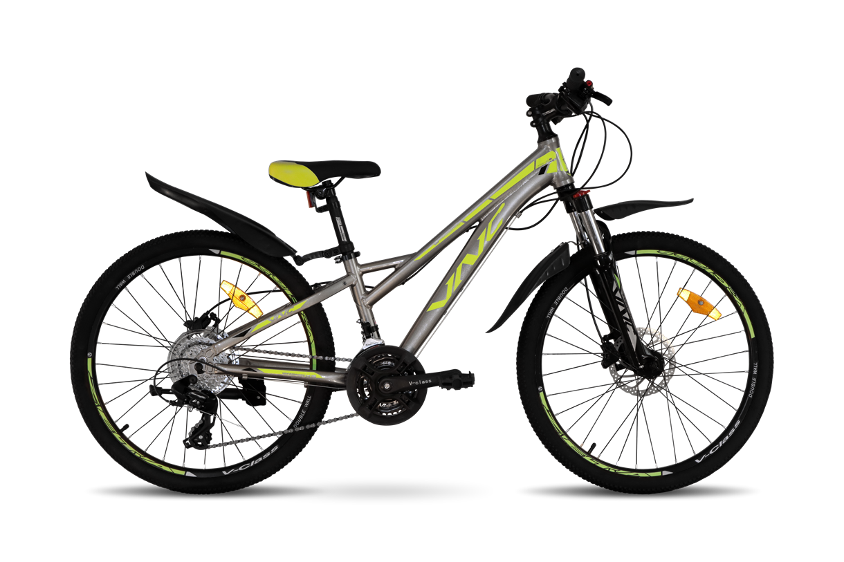 Велосипед VNC Fighter А5 24" XXS/12" (V1A5-2430-GL) Grey/Lime