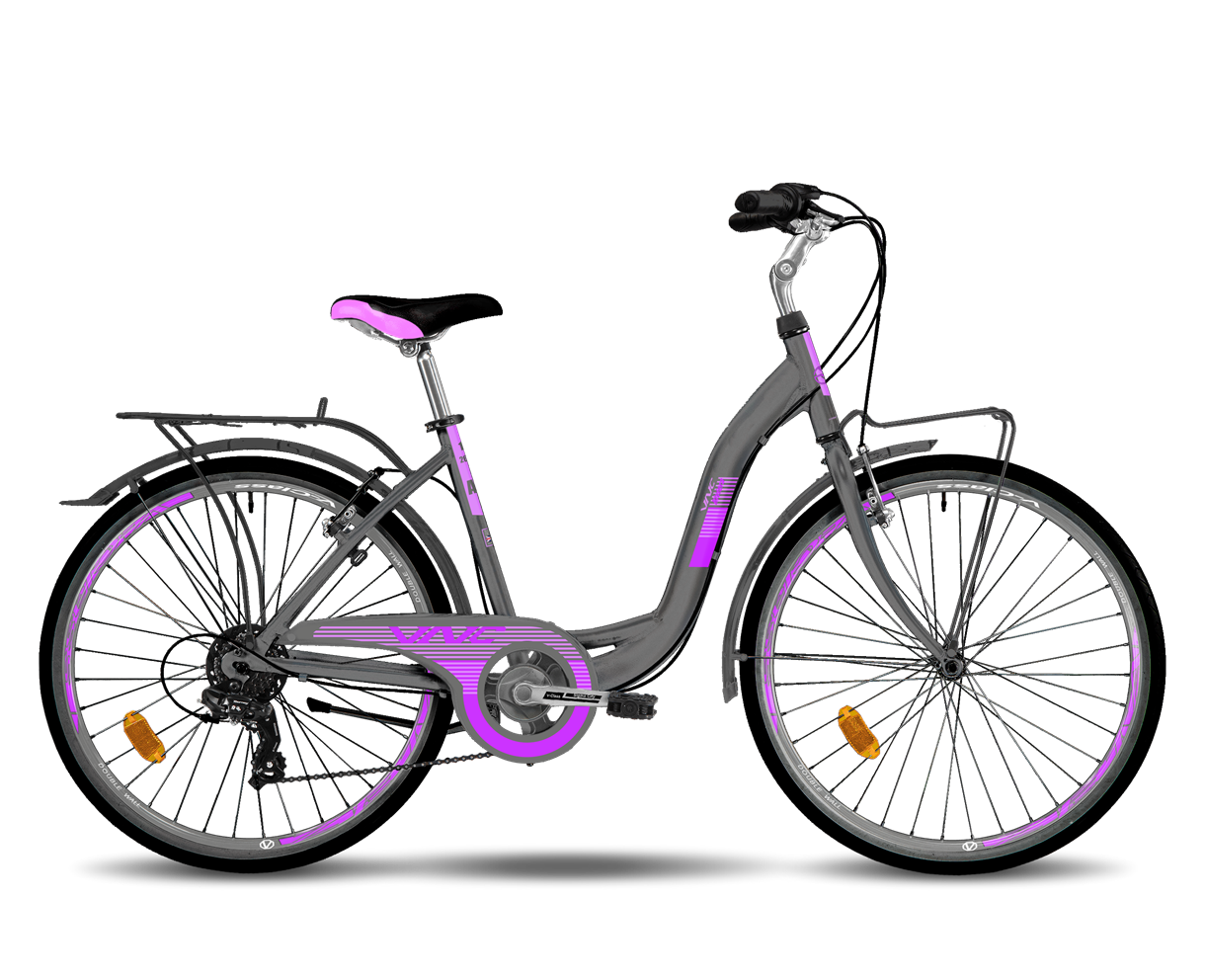 Велосипед VNC Riviera A3 26" S/16" (V4A3-2644-GP) Grey/Purple