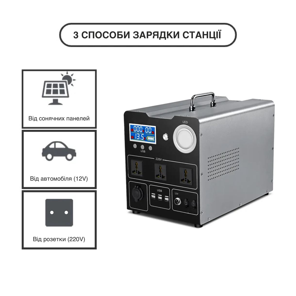 Зарядна станція XON 1792Вт*год 2000Вт PowerStation XE2017 (PSXE200179B)