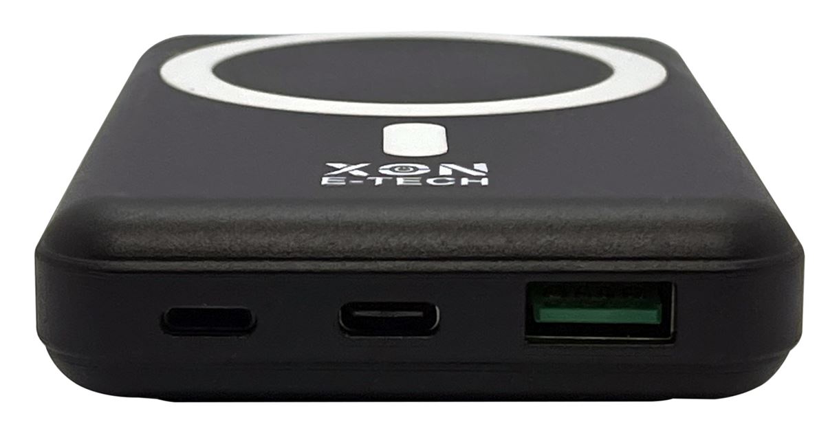 Портативная магнитная беспроводная батарея 5000 mAh с подставкой XON PowerBank Magsafe Stand (YC5G2) 15W Black (5060948063142)