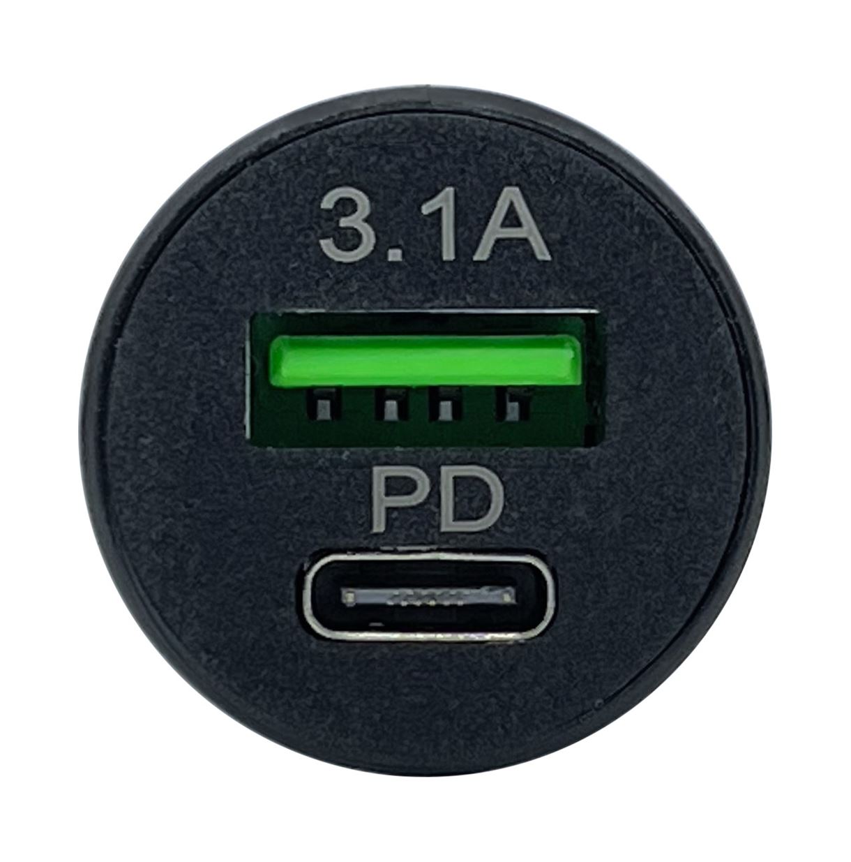 Автомобільний зарядний пристрій XON UniLink Type-C 15W (PD15) + 5V/3.1A Black (CU00AC31AB 3395)