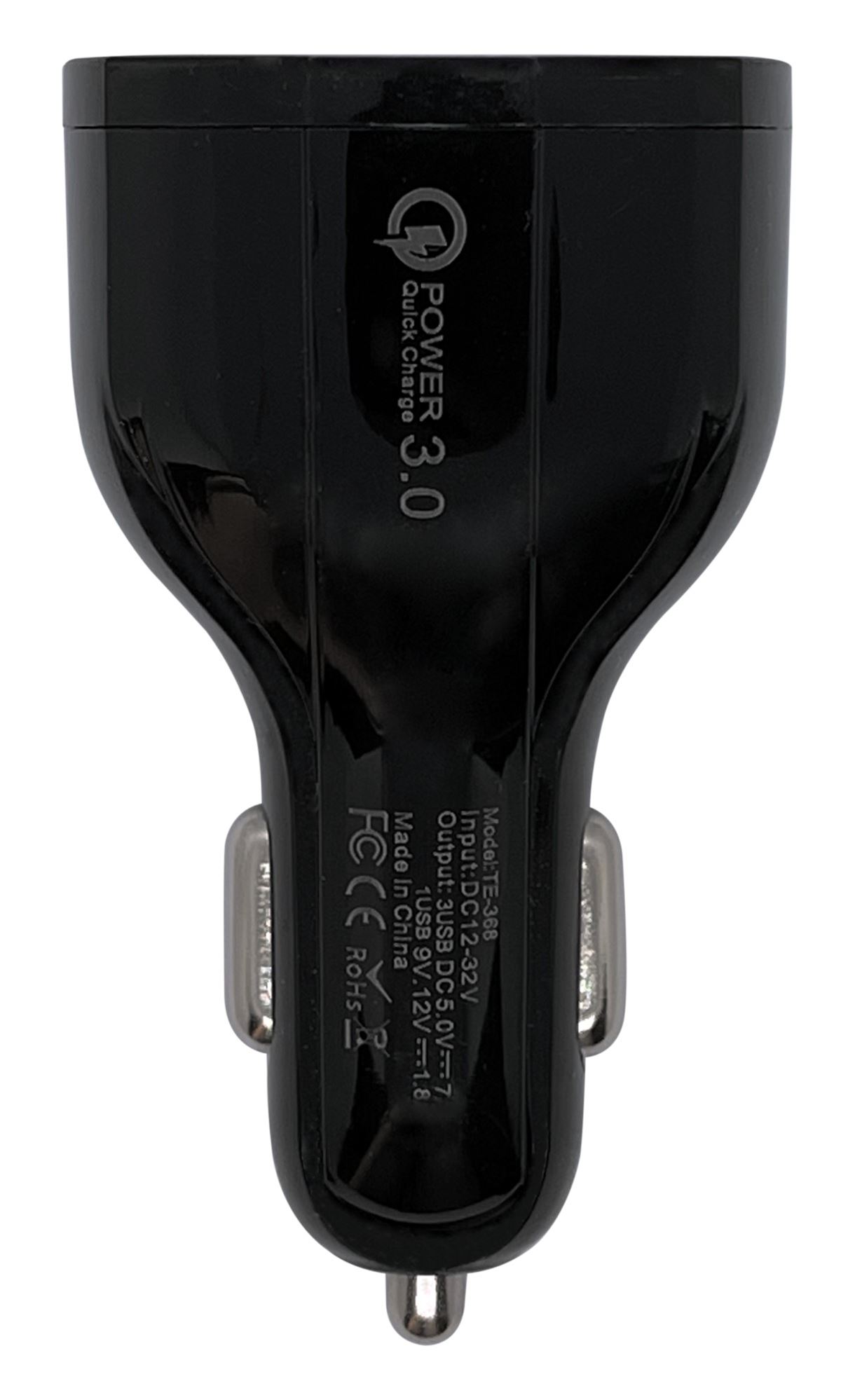 Автомобільний зарядний пристрій XON UniLink Type-C 15W (PD15) + QC3.0 + 5V/3.1A Black (CU2A1C30QB 3425)