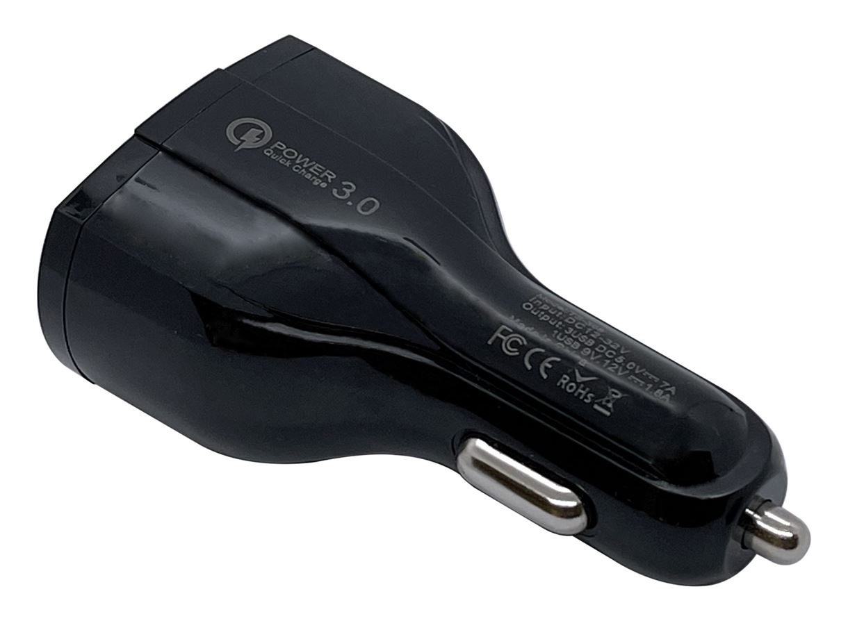 Автомобільний зарядний пристрій XON UniLink Type-C 15W (PD15) + QC3.0 + 5V/3.1A Black (CU2A1C30QB 3425)