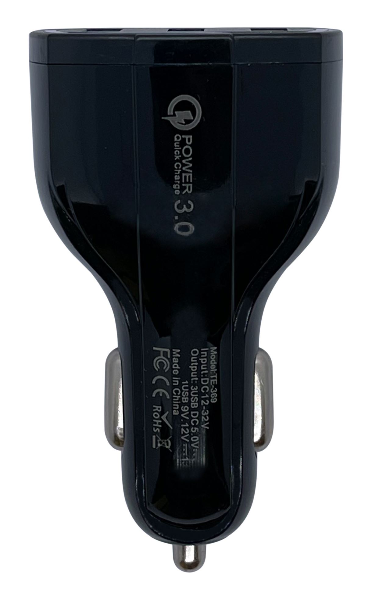 Автомобільний зарядний пристрій XON UniLink QC3.0 + 2 x 5V/3.1A Black (CU003A30QB 3432)