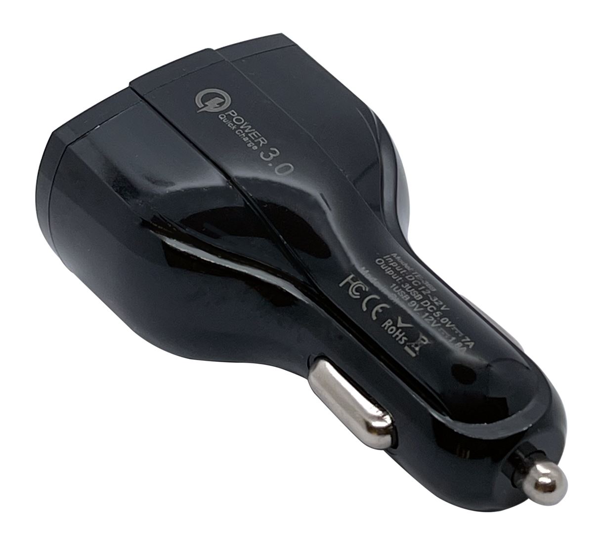 Автомобільний зарядний пристрій XON UniLink QC3.0 + 2 x 5V/3.1A Black (CU003A30QB 3432)
