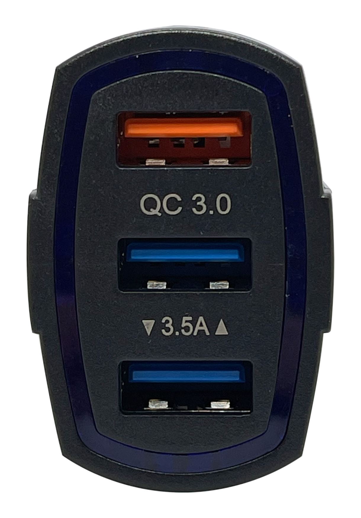 Автомобільний зарядний пристрій XON UniLink QC3.0 + 2 x 5V/3.1A Black (CU003A30QB 3432)