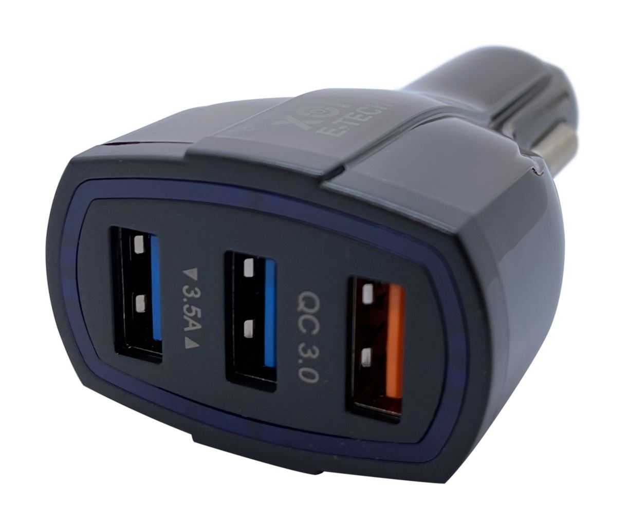 Автомобільний зарядний пристрій XON UniLink QC3.0 + 2 x 5V/3.1A Black (CU003A30QB 3432)
