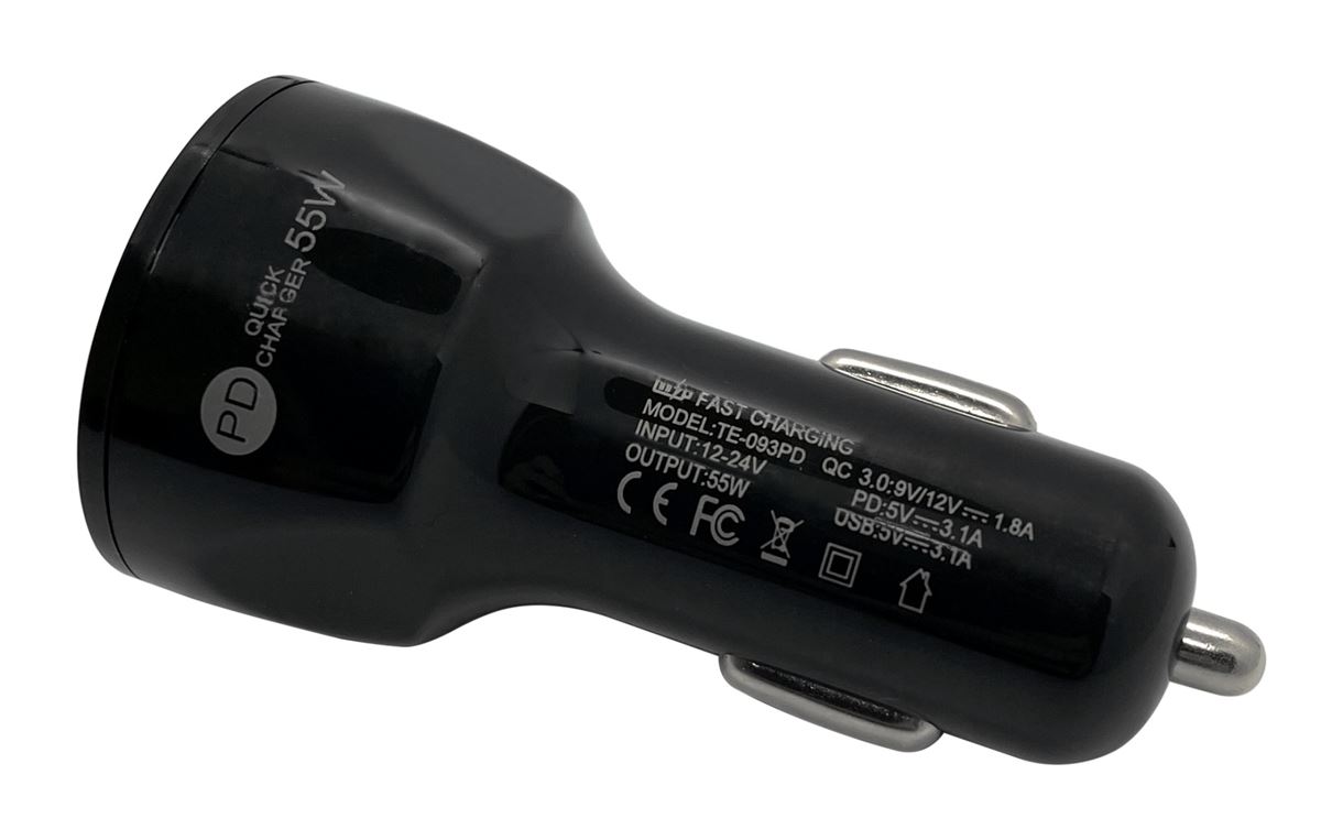 Автомобильное зарядное устройство XON UniLink Type-C 20W (PD20) + QC3.0 + 5V/3.1A Black (CU2A1C20WB 3449)