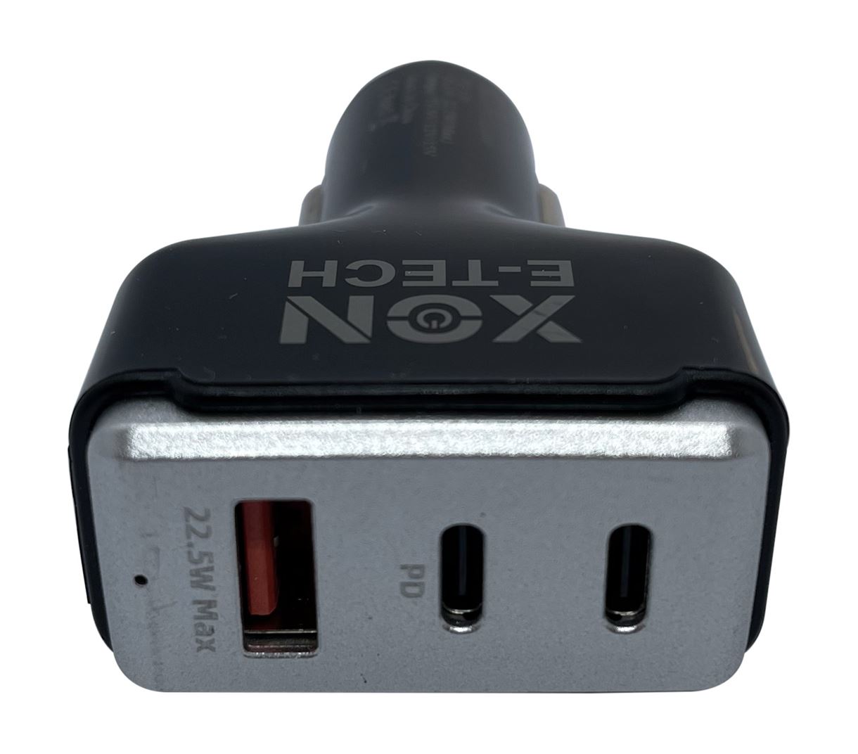 Автомобильное зарядное устройство XON MaxCharge Type-C 82.5W (2 x Type-C PD30 + Type-A 15V/1.5A) Black (CM1A2C82WB 3500)