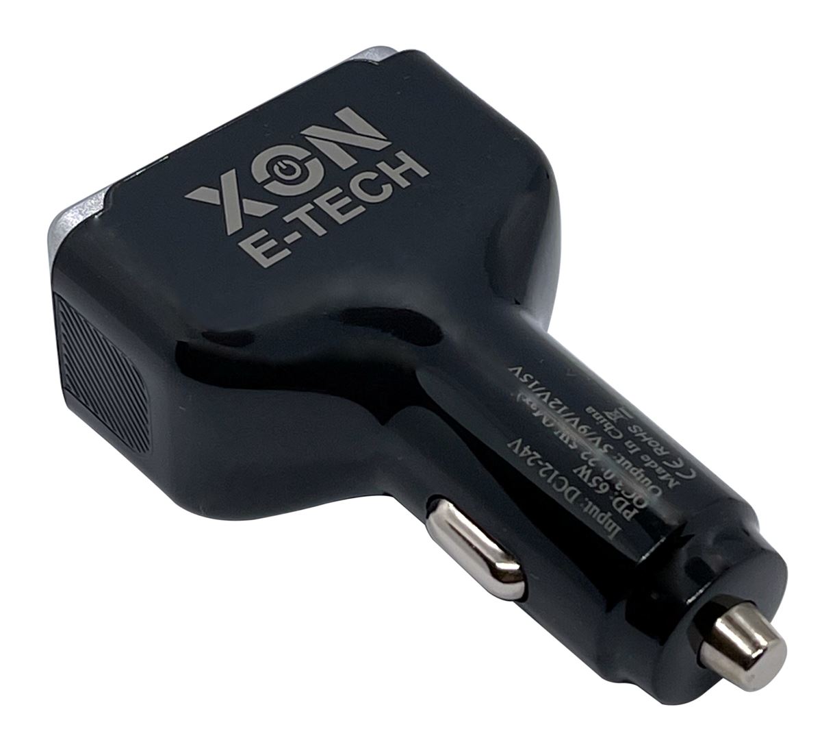 Автомобильное зарядное устройство XON MaxCharge Type-C 87.5W (Type-C PD65 + Type-A 15V/1.5A) Black (SC42CL6W1B 3524)
