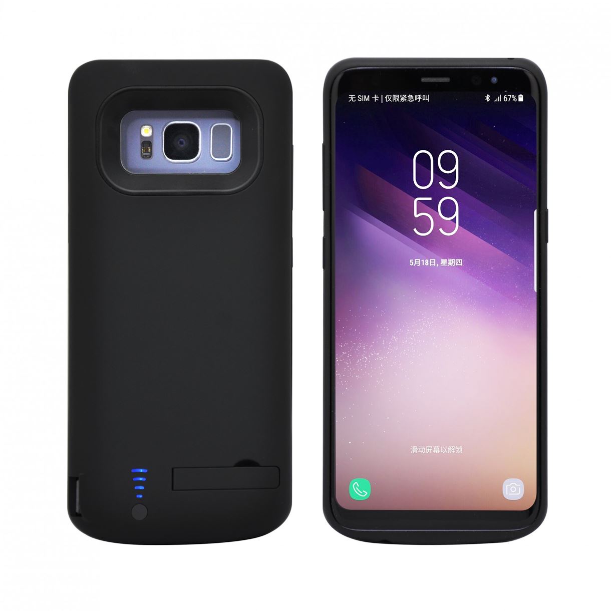 Чехол-аккумулятор XON PowerCase для Samsung S8 Plus 6500 mAh Черный (PCBS2108265B 2438)