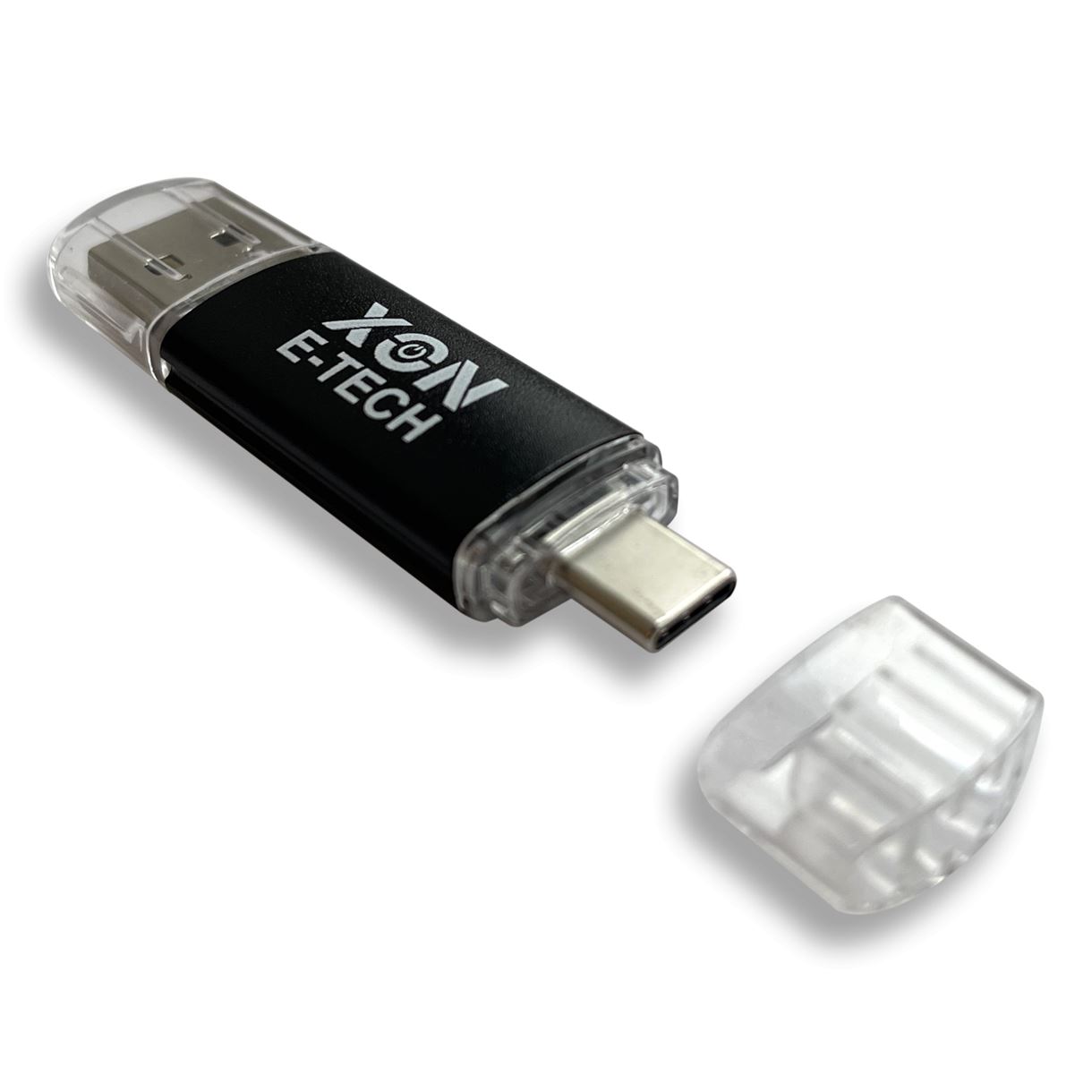 Флеш-накопичувач XON FlashDrive DuoConnect 128GB (USB 3.0 + USB Type-C) Black (LWU128)