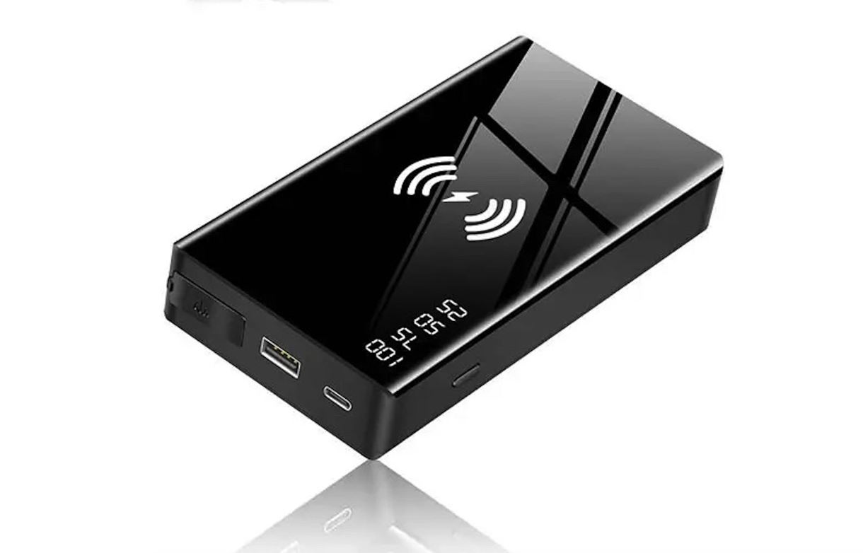 Портативна бездротова батарея 12000 mAh з функцією автозапуску XON PowerBank AutoCharge (TC1A) Black
