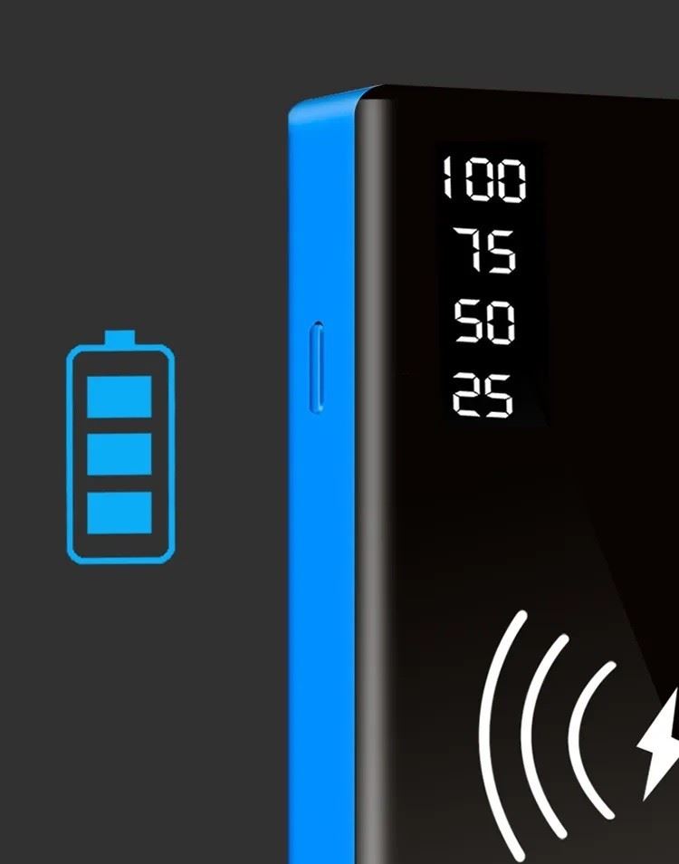 Портативна бездротова батарея 12000 mAh з функцією автозапуску XON PowerBank AutoCharge (TC1A) Black