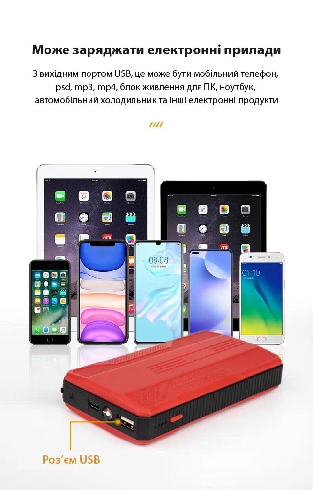 Портативна батарея XON PowerBank AutoCharge (TC1E) 8000 mAh Black