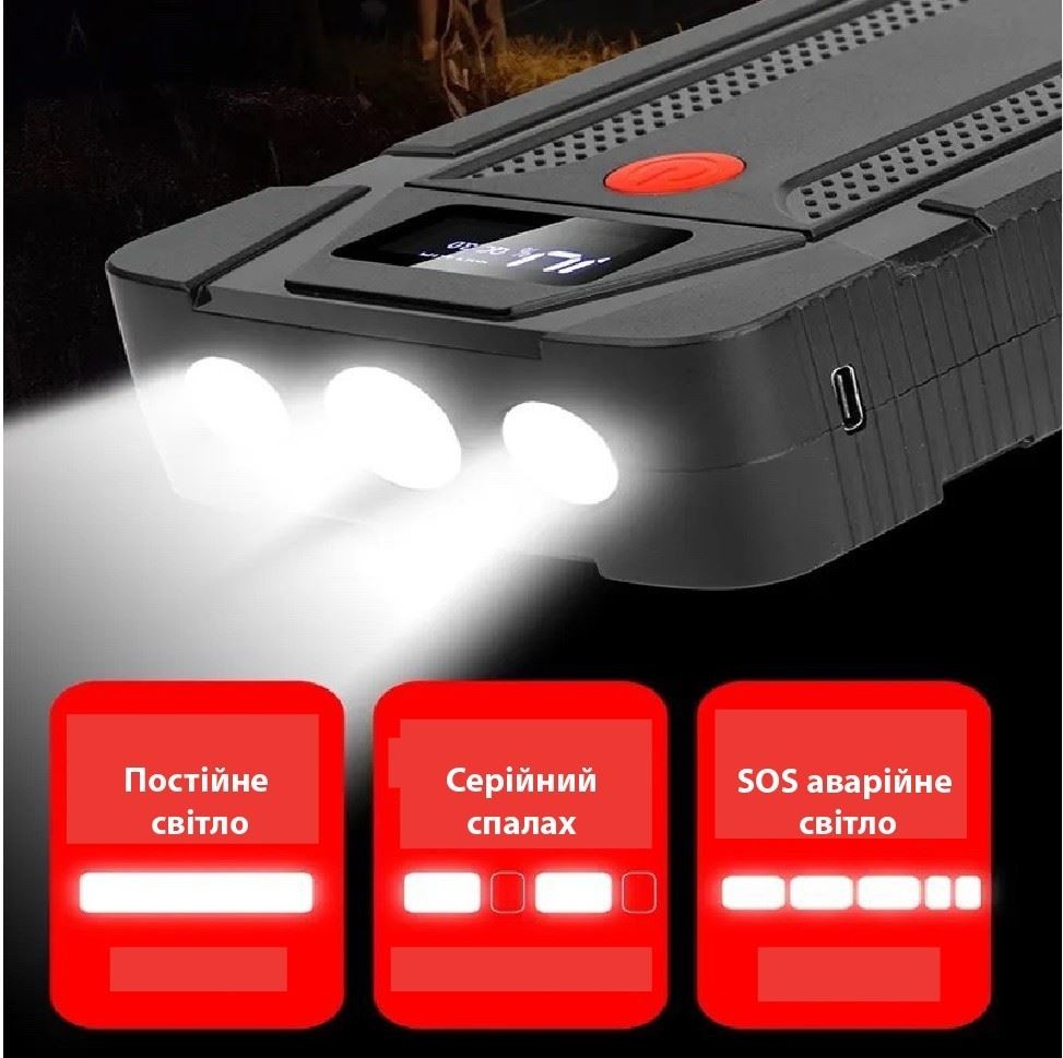 Портативна батарея XON PowerBank AutoCharge (TC1N) 12000 mAh Black