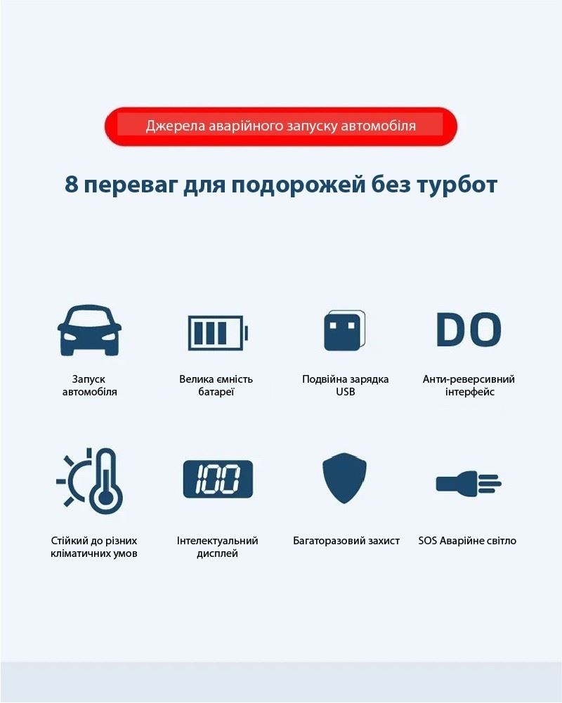 Портативна батарея XON PowerBank AutoCharge (TC1N) 12000 mAh Black