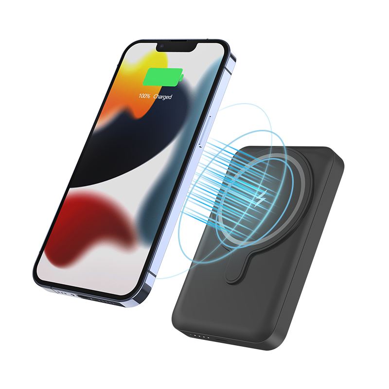Портативная беспроводная батарея XON PowerBank Magsafe Stand 10000 mAh Black