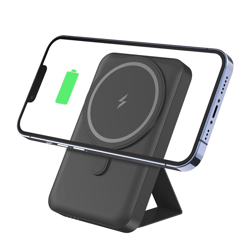 Портативная беспроводная батарея XON PowerBank Magsafe Stand 10000 mAh Black