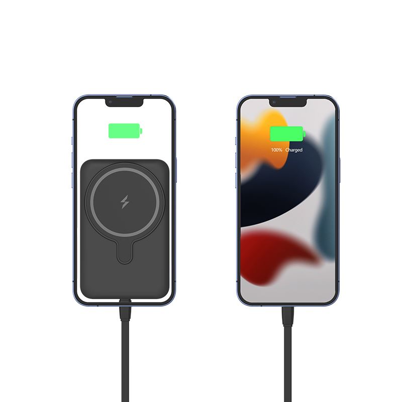 Портативна бездротова батарея XON PowerBank Magsafe 5000 mAh Black