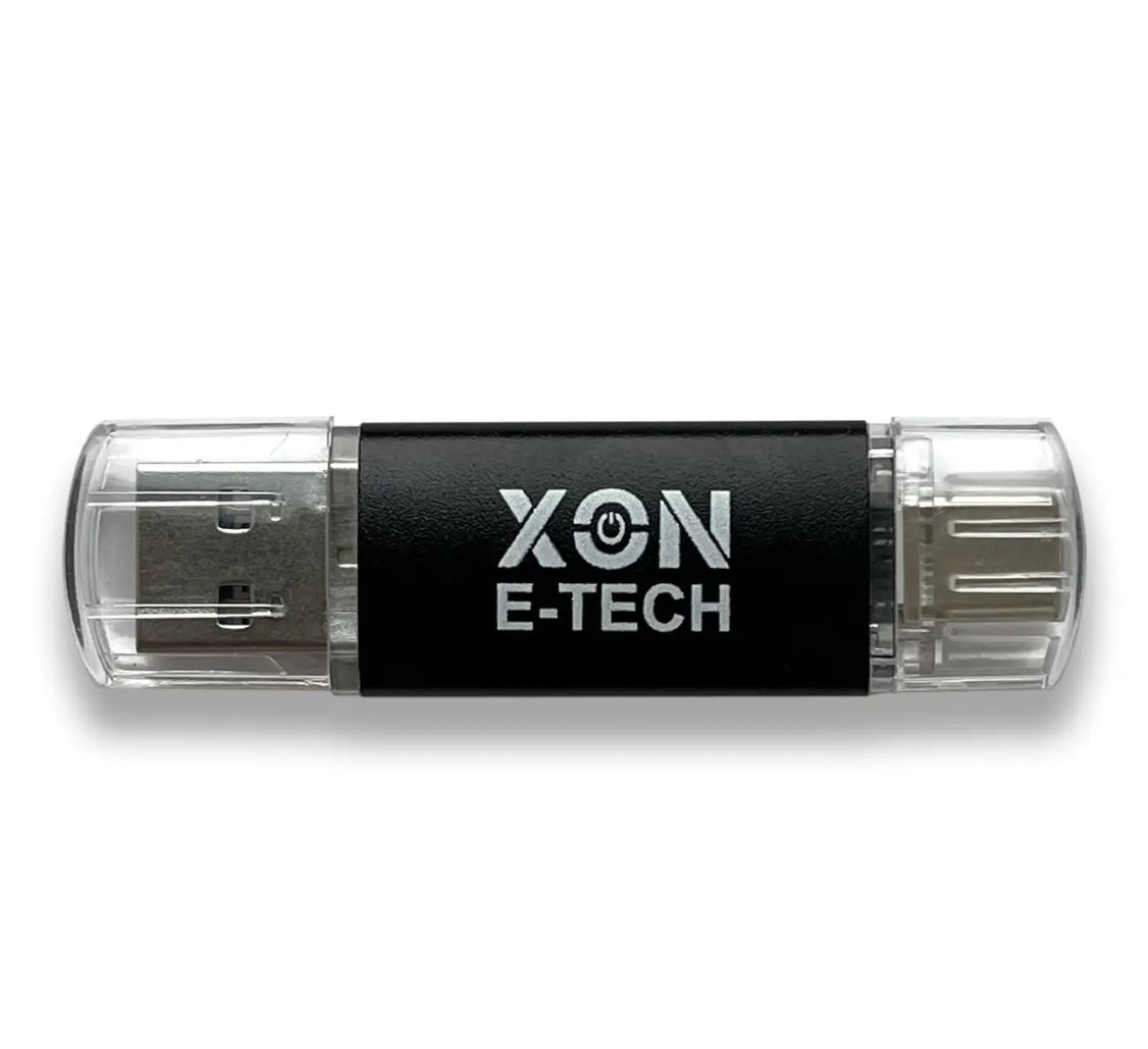 Флеш-накопичувач XON FlashDrive DuoConnect 128GB (USB 3.0 + USB Type-C) Чорний (FX3DX128MB 7577)