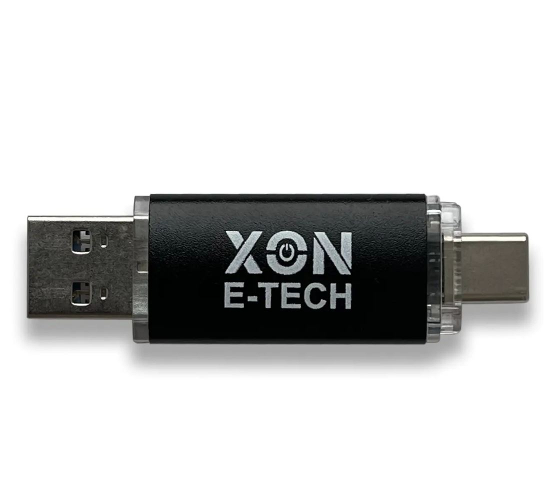 Флеш-накопичувач XON FlashDrive DuoConnect 128GB (USB 3.0 + USB Type-C) Чорний (FX3DX128MB 7577)