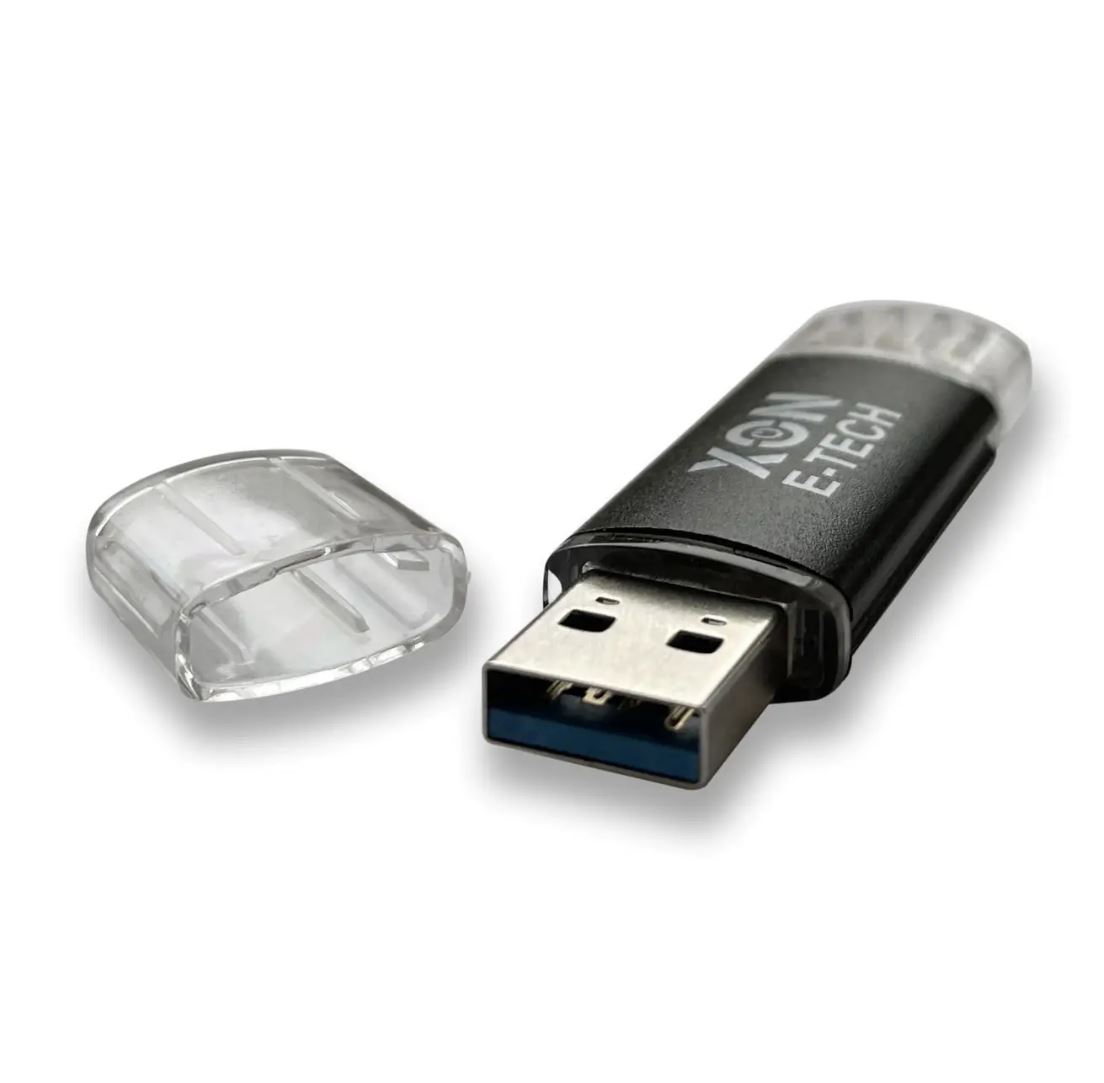 Флеш-накопичувач XON FlashDrive DuoConnect 128GB (USB 3.0 + USB Type-C) Чорний (FX3DX128MB 7577)