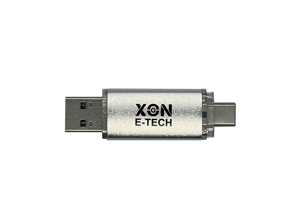 Флеш-накопичувач XON FlashDrive DuoConnect 128GB (USB 3.0 + USB Type-C) Сірий (FX3DX128MS 7607)