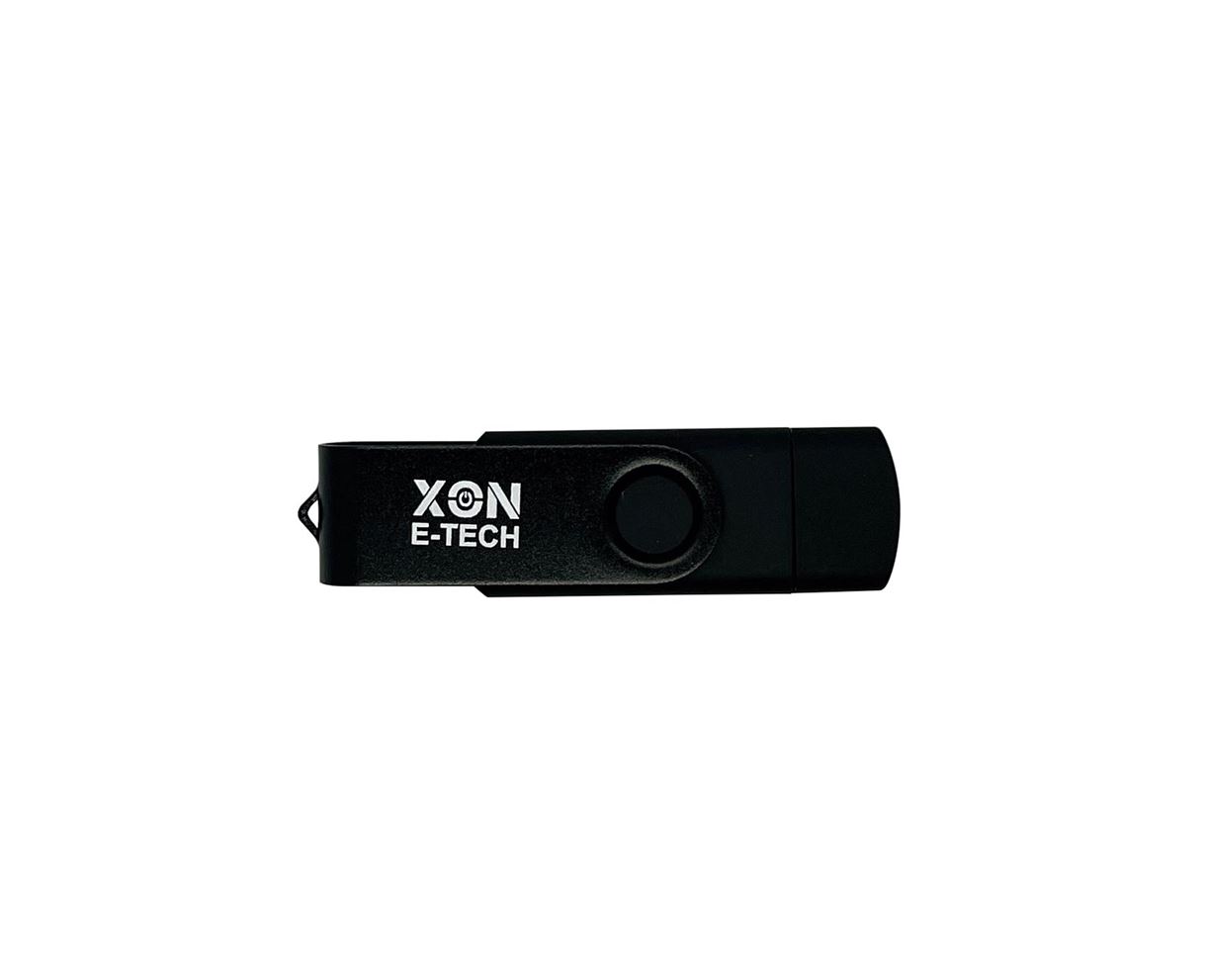 Флеш-накопичувач XON FlashDrive MultiConnect 128GB (USB 3.0 + USB Type-C + MicroUSB) Чорний (FX3M128PB 7652)