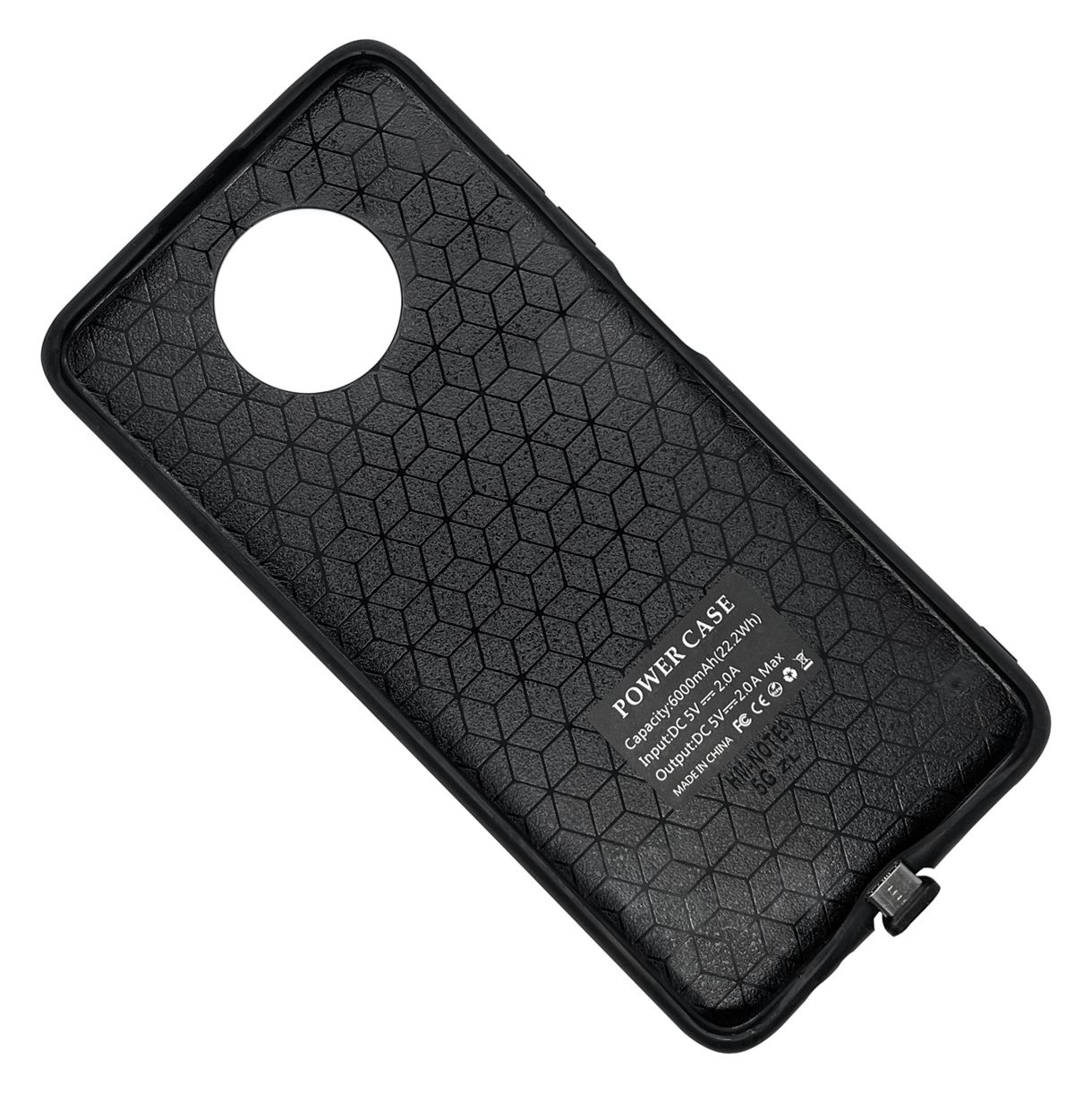 Чехол-аккумулятор XON PowerCase для Xiaomi Redmi Note 9 6000 mAh Черный (PCBS3409168B 1592)