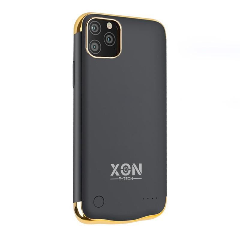 Чехол-аккумулятор XON PowerCase для iPhone 12 5500 mAh Черный/Золотой (PCBS1112155G 2988)
