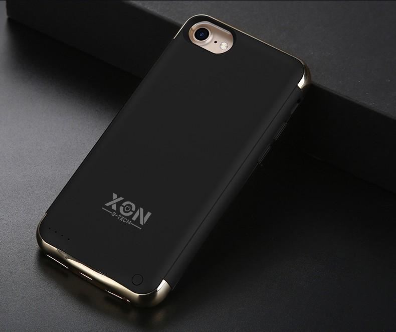 Чехол-аккумулятор XON PowerCase для iPhone 6 Plus/6S Plus/7 Plus/8 Plus 4000 mAh Черный/Золотой (PCBS1108240G 2414)