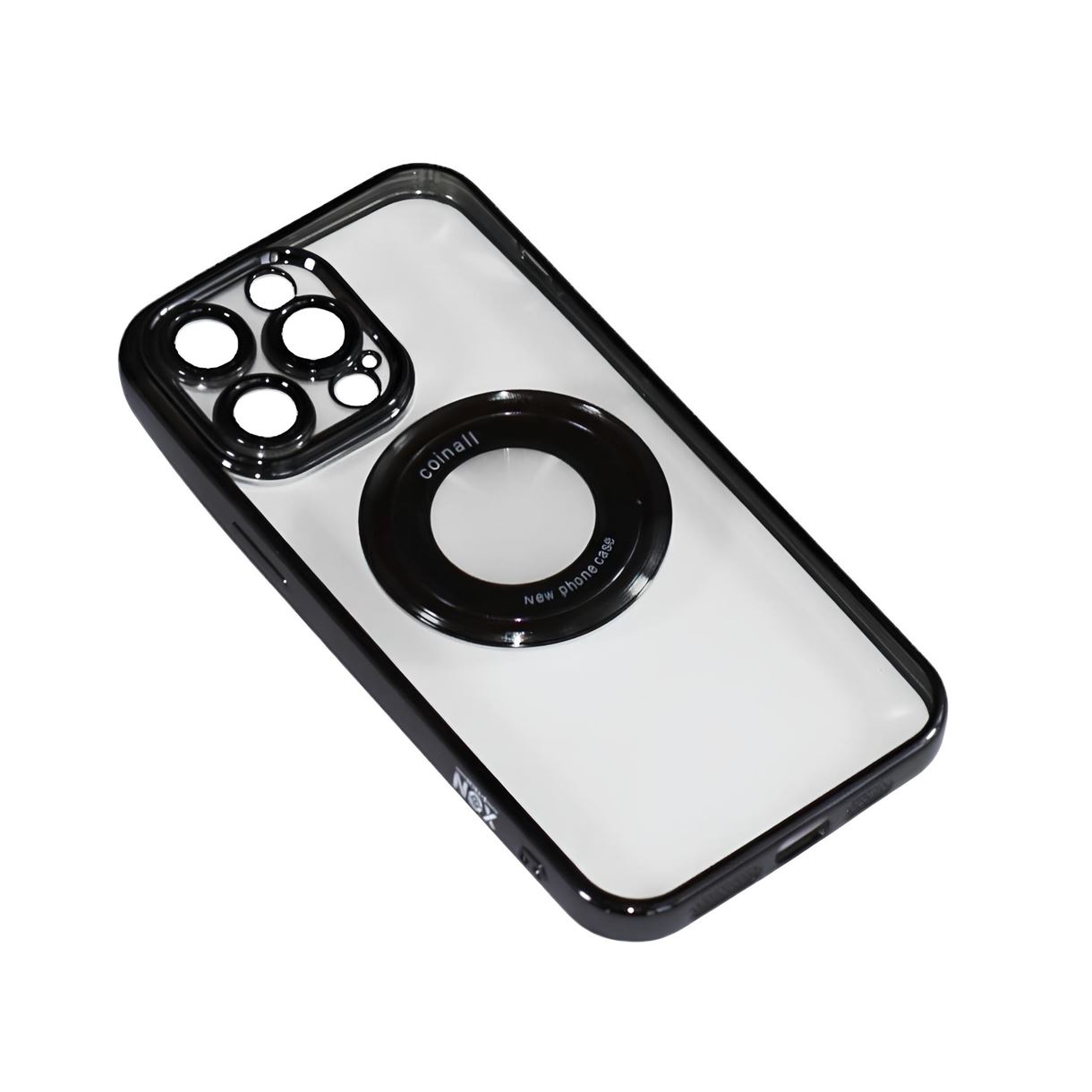 Магнитный чехол XON PhoneCase Magnetic для iPhone 14 Pro Max (PCMC1114400B 7881) Черный/Прозрачный