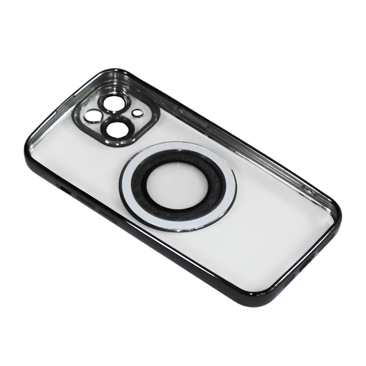 Магнитный чехол XON PhoneCase Magnetic для iPhone 14 (PCMC1114100B 7911) Черный/Прозрачный