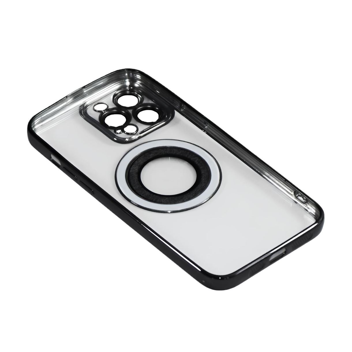 Магнитный чехол XON PhoneCase Magnetic для iPhone 13 Pro Max (PCMC1113400B 7928) Черный/Прозрачный