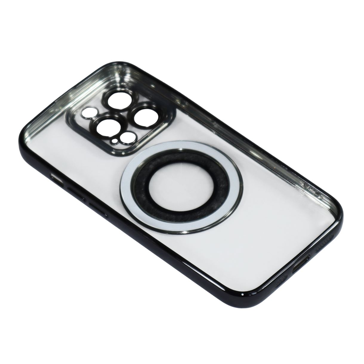 Магнитный чехол XON PhoneCase Magnetic для iPhone 13 Pro (PCMC1113300B 7935) Черный/Прозрачный