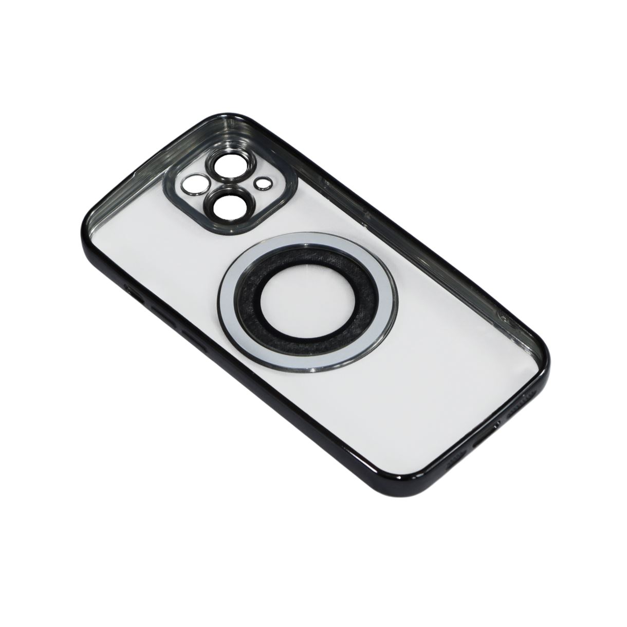 Магнитный чехол XON PhoneCase Magnetic для iPhone 13 (PCMC1113100B 7942) Черный/Прозрачный
